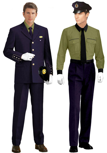 紫色地勤制服